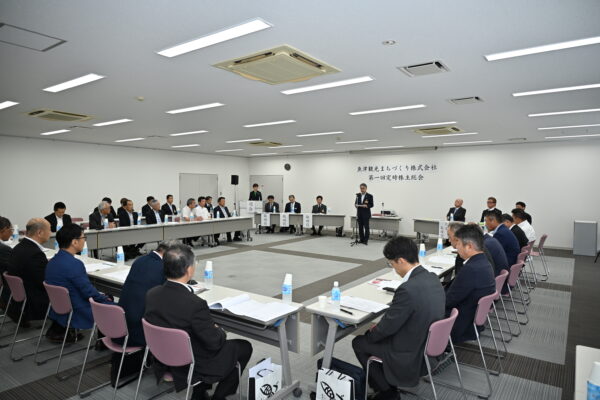 「第一回定時株主総会」を開催　魚津市の江田産業振興部長が新取締役に　初年度黒字化達成などを報告